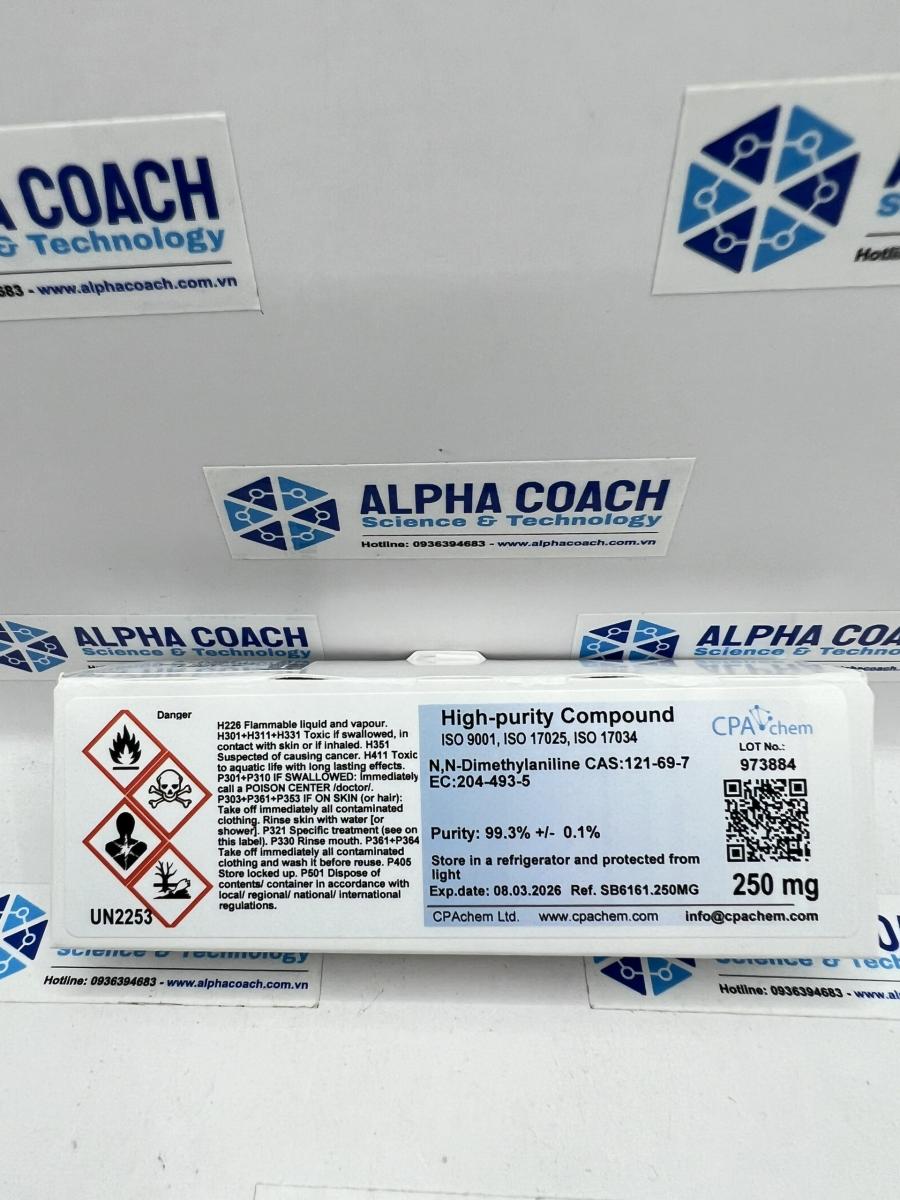 Chất chuẩn N,N-Dimethylaniline CAS121-69-7 EC204-493-5, hãng CPAchem, Bungari